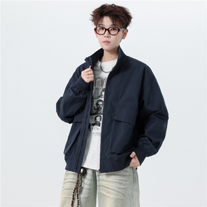 JK007无影墙 大口袋工装教练飞行员夹克 聚酯纤维(S-3XL)TP38图片