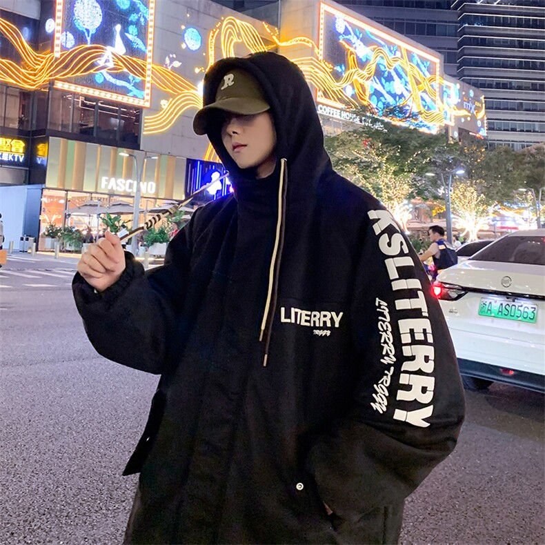 麂皮绒连帽棉衣男女棉服新款棉袄加绒外套冬装 3355-P90 控128图片