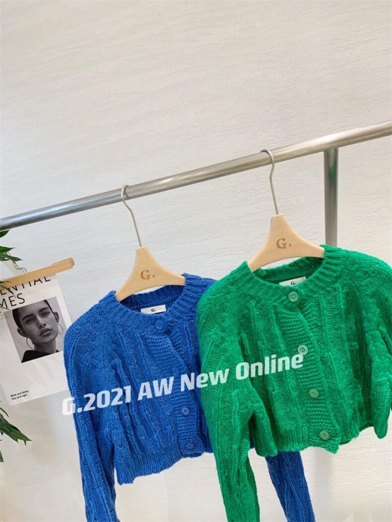 新款韩版小花短款开衫均码现货，其它，G