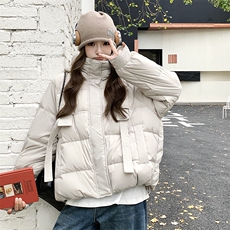 短款羽绒服女款冬季新款韩系小个子宽松外套，女装羽绒服，秀美人生
