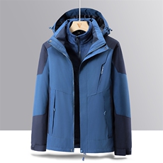 冲锋衣男女款三合一春秋季登山服三防男夹克冬JK0181-P98单款P55，男装夹克，星座308B-2