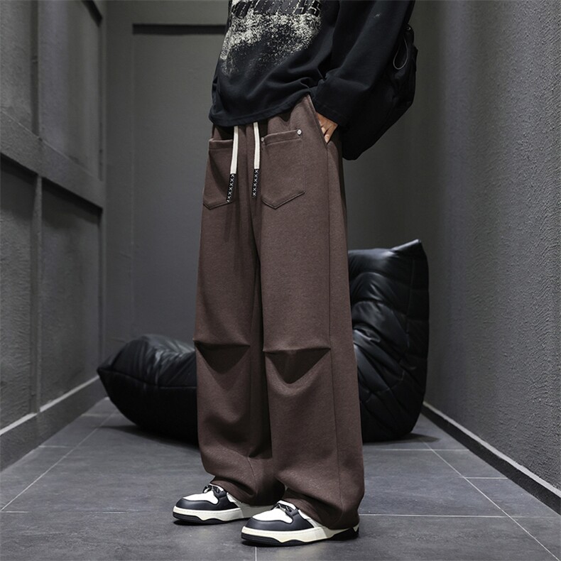 春季新款潮牌休闲长裤宽松百搭阔腿运动裤男工装直筒裤Q29177-P45，男装工装外套，星座610（原A335）