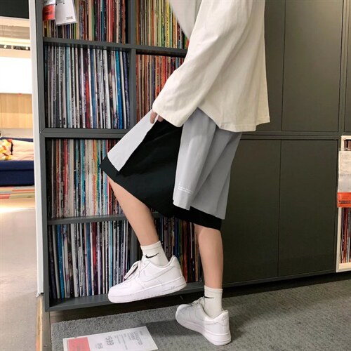 2022美式假两件篮球短裤男士DK871P28，男装休闲裤，星座1116-2