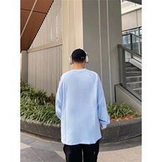 5276-P40好质量做工#原版压线螺纹领包边长袖T恤，女装T恤，星座617A-2
