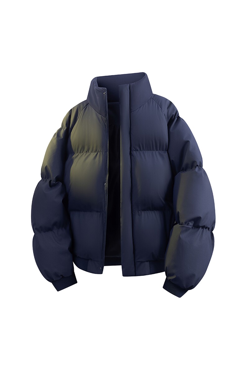 立体新款冬季羽绒立领PU皮棉服棉袄韩版宽松外套A436-2522-P80,男装棉衣,电商A436