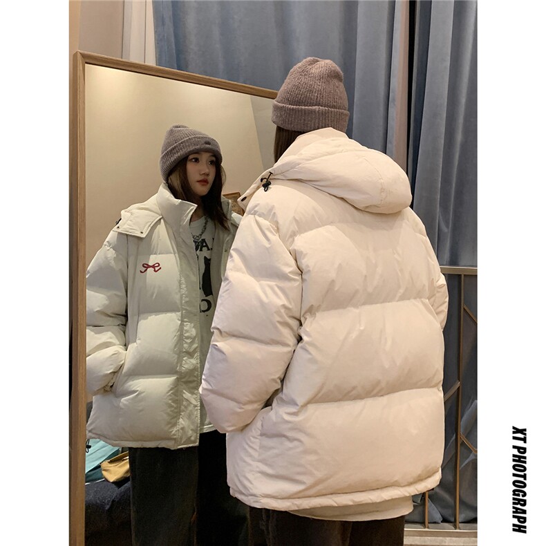 中性风室内新标白鸭绒图案印花连帽羽绒服A268-YR367P255控298，男装羽绒服，电商A268