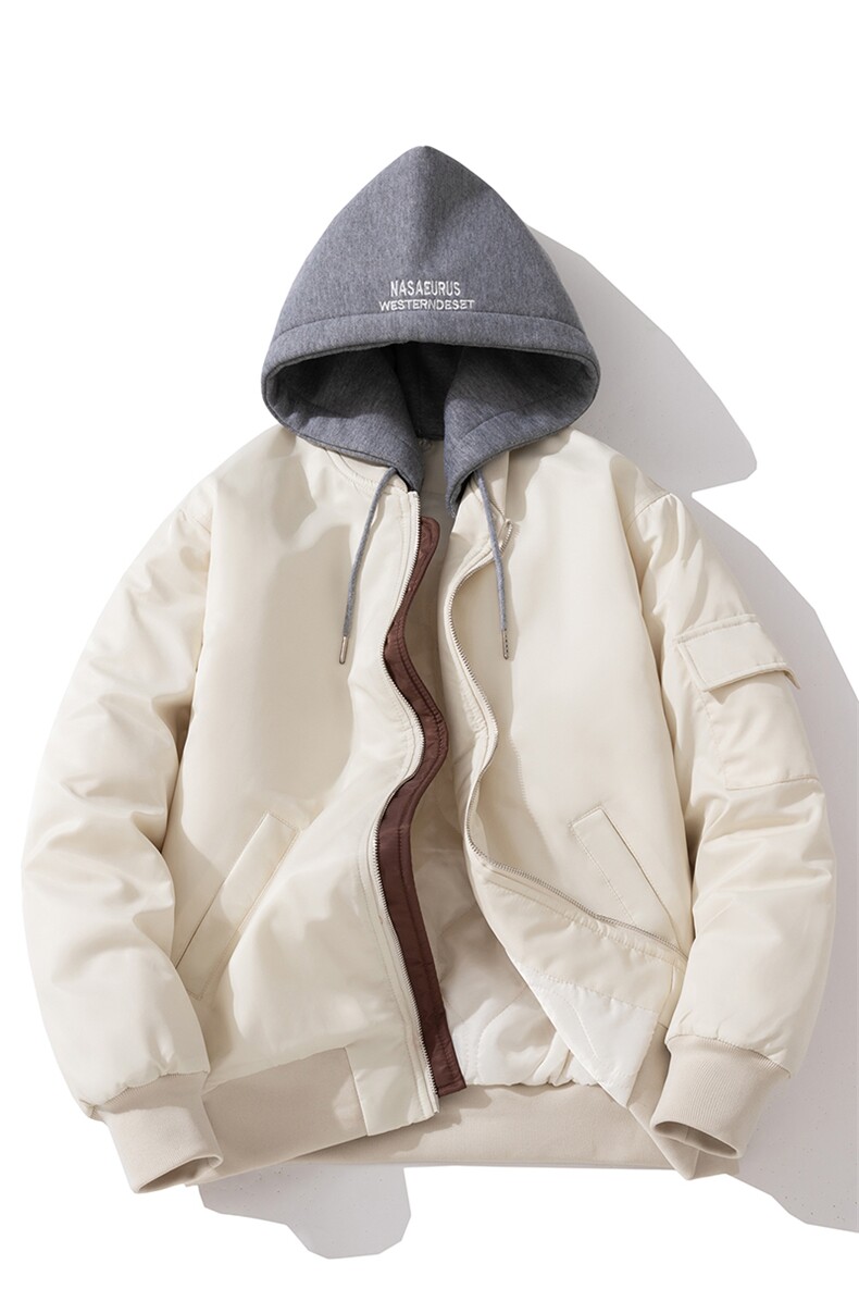 现货2色秋冬带帽情侣外套飞行服外套棉服夹克,男装夹克,电商A105