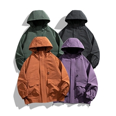 秋季户外连帽夹克男外套男女同款DSA157B-JK7811-P75，男装夹克，电商A157B