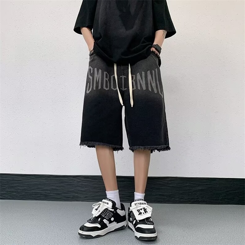 青春流行ins男原宿美式vibe裤子直筒水洗拉链牛仔裤潮N5506P40,男装牛仔裤,星座1116-2