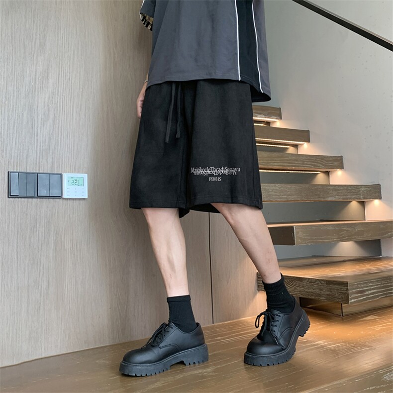 五分裤男潮工装裤中腰休闲裤口袋原宿新款时尚潮牌宽松型青春，男装休闲裤，星座716-2