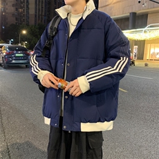 ！2025秋冬新款男士立领撞色棉衣百搭棉服外套MY200特P75，男装棉衣，电商B220