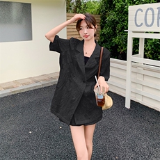 (现货）夏装新款镂空花廓版西装短裤套装F532-P135-K188，女装套装/套裙，2C255