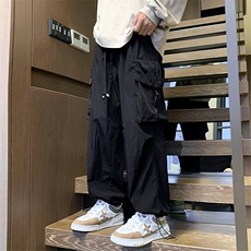 24春款纳米皱工装裤休闲裤束脚裤男KP202P55，男装休闲裤，星座1204-3