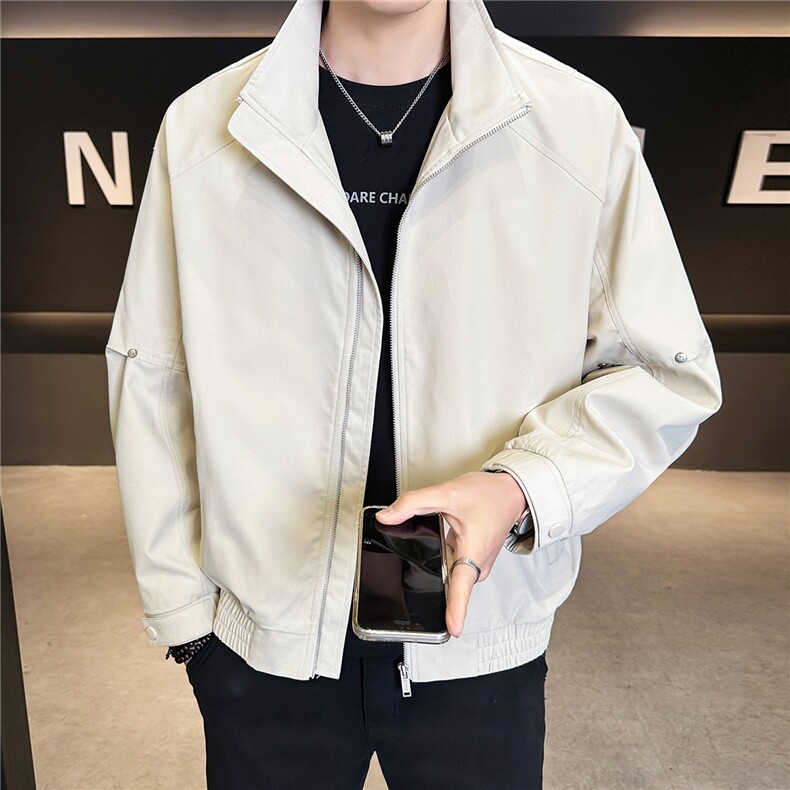 2026新款春季夹克外套男款痞帅高级感休闲衣服A313-26809-P115,男装夹克,电商A313
