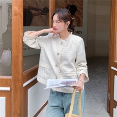 新品，蕾丝拼接小香风短外套W671P185K298，女装短外套，2C209