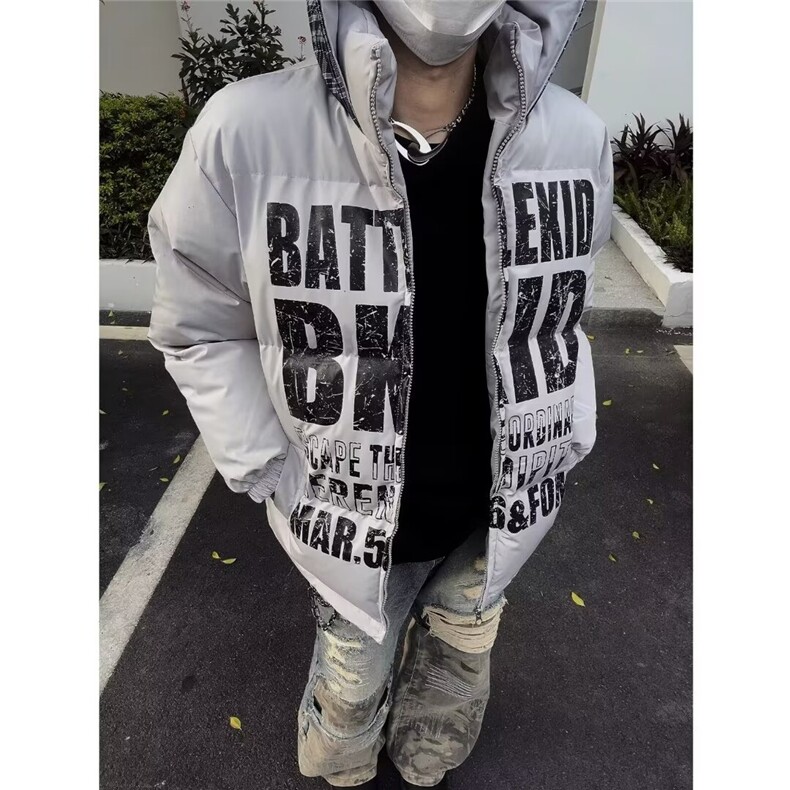 文艺新款ins流行慵懒加厚冬季棉服外套棉衣百搭原宿MW62,男装棉衣,星座1116A（原606A-3）
