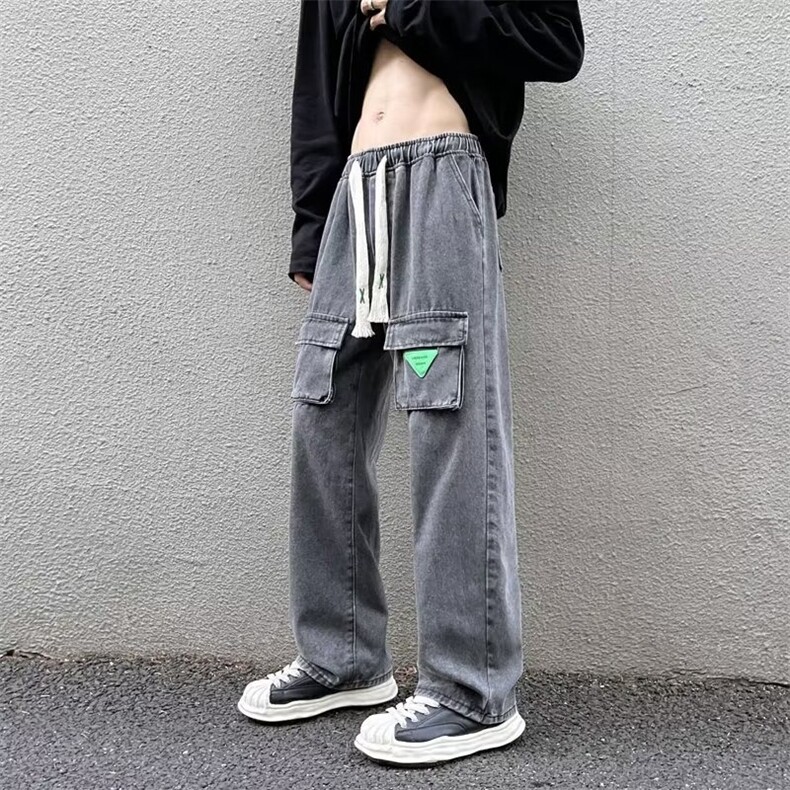 2024美式牛仔裤男款直筒长裤潮NK542P35,男装牛仔裤,星座1116-2