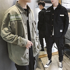 2021春装新款外套工装夹克衣服休闲日系宽松潮男装DS335TP80，男装夹克，电商A102