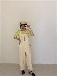 【现货】夏日清爽背带裤图片
