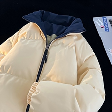 ！2025新款加厚棉服冬季拼色情侣立领棉衣CM98812-P70特，男装棉衣，星座815A