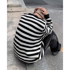 套头帅气条纹男装针织衫/毛衣打底衫MY062-P48，男装针织衫/毛衣，星座308B-2
