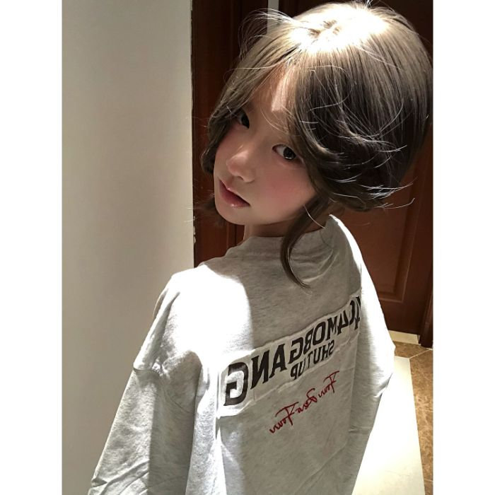 H1029-P35 刺绣220克潮牌宽松休闲短袖t恤男女同款图片