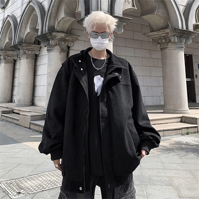 A857-P60春秋季2024新款美式潮牌宽松休闲夹克麂皮绒小众外套男,男装夹克,星座512-6