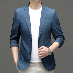 M5562-1钱塘2020-3春夏新款男士时尚潮流西服简约百搭外套P135图片
