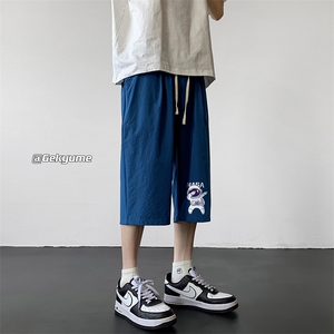 冰丝七分裤男大码速干短裤男五分裤 QK72225-P25图片