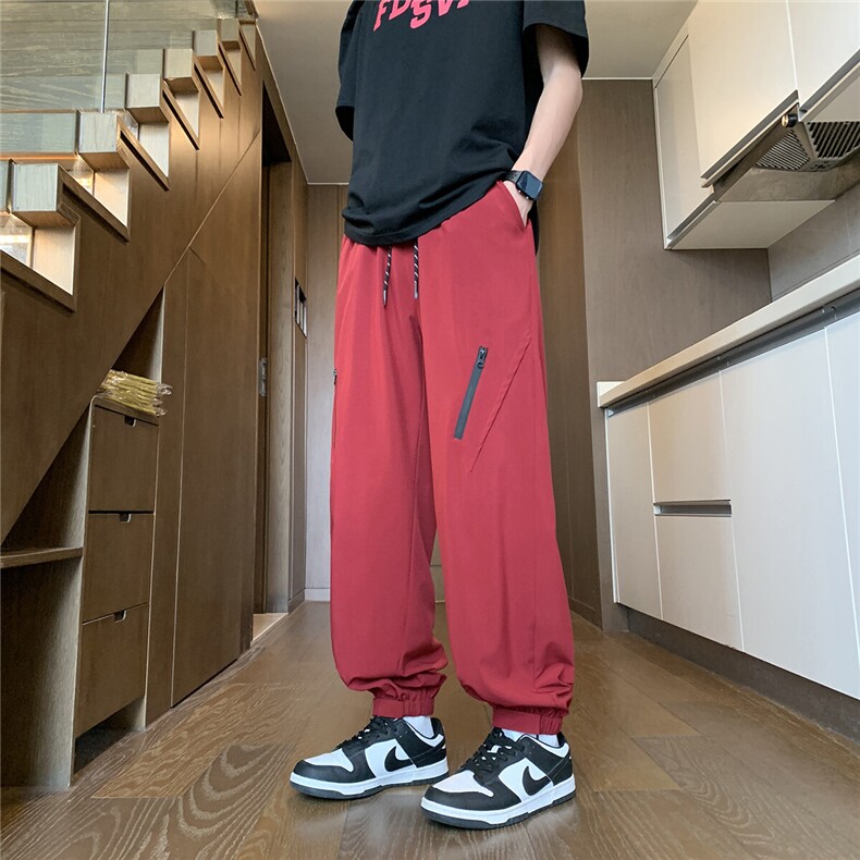 速干凉感冰丝休闲裤K003模特地板92%聚酯纤维8%氨纶(S-5XL)TP23,男装休闲裤,电商A088