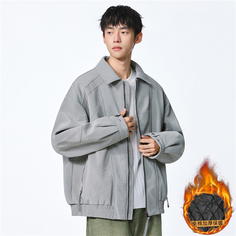 2025冬季新款男士棉衣休闲立领棉服外套防寒冬装保暖棉祆，男装棉衣，电商D215