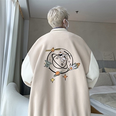摇粒绒棒球服男大码开衫卫衣男夹克BF86142-P65，男装夹克，电商A040