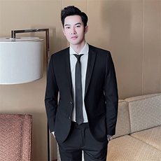 2021春季新款西装套装两件套高品质职业套装工作服812，男装西服套装，电商D225