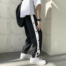 主推！排扣卫裤休闲裤运动裤宽松篮球裤男313A-1-CN04-P45控价58图片