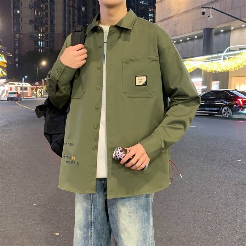 25年春季印花衬衫长袖得物抖音衬衫C323-1-CS2502-P50,男装衬衫,电商C323-1