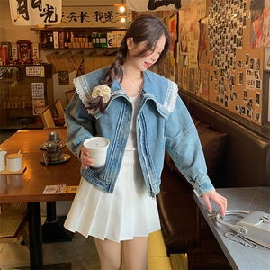 春秋季短款外套娃娃领花边RF2C290-6825#-P150-K228图片
