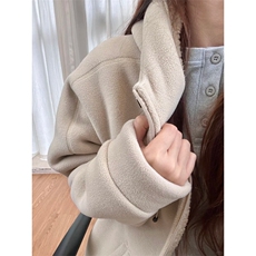 摇粒绒连帽拉链卫衣外套1302-GS02-P55成分100聚酯纤维，女装短外套，星座1302