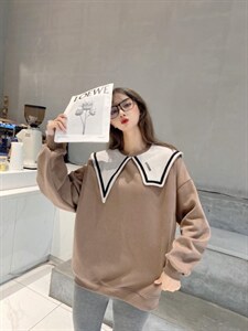 冬季新款宝宝绒卫衣学院风图片