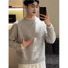 网图有货假两件毛衣男女秋冬韩系内搭打底针织衫外套A1223-P63，男装T恤，星座1505