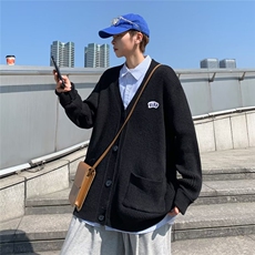 针织开衫男女韩版潮流帅百搭2023秋冬季新款ins毛衣外套MZ017-P47，男装针织衫/毛衣，星座412-3