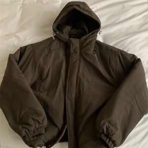816B-WT037-P110 韩加厚保暖棉衣纯色宽松冬装面包服棉袄外套图片