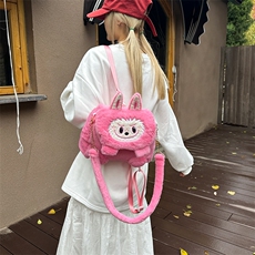爆款啊布布双肩包精品毛绒背包大容量可爱毛绒包系列女生出门包包