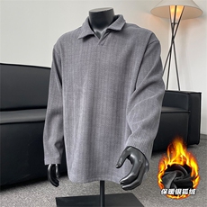 现货~麦穗大码套头卫衣W987J加绒/特P33黑色，男装卫衣，电商A094