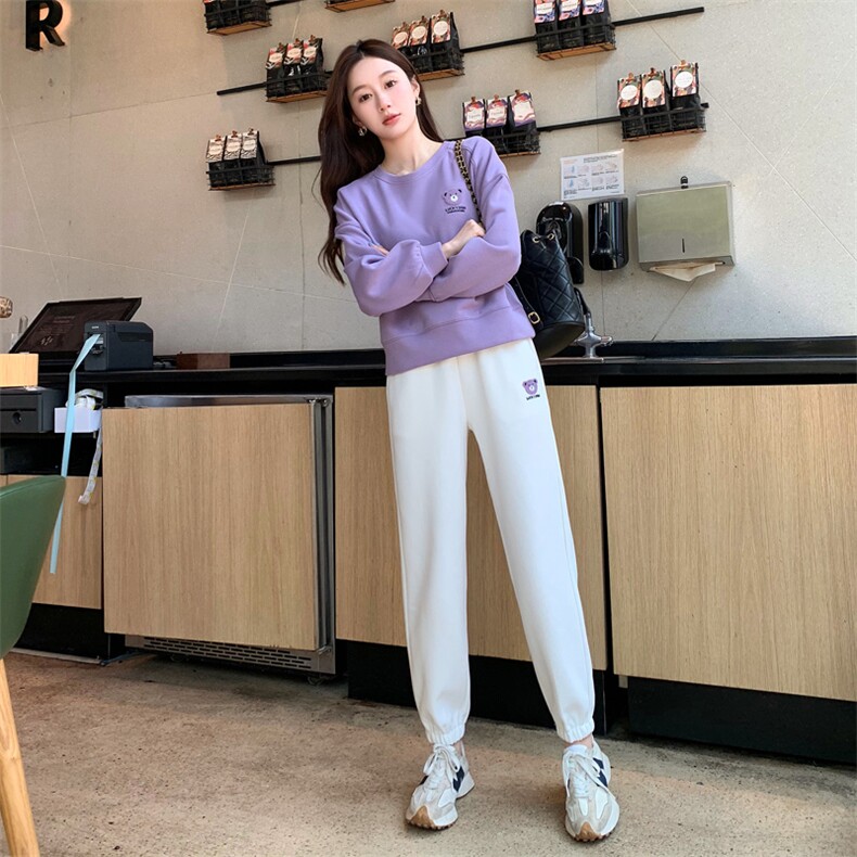 高端可外穿家居服女款春秋款秋季纯棉长袖休闲运动居家服睡衣套装,女装套装/套裙,梦懿尔