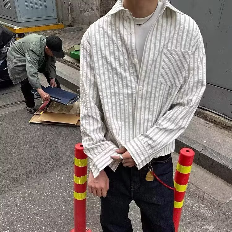 衬衫男情侣外套慵懒时尚港风潮流休闲流行新款气质帅气潮牌,男装衬衫,星座506A