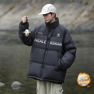 港风新款冬季时尚百搭宽松白鸭绒羽绒服外套YR63001P225控298图片