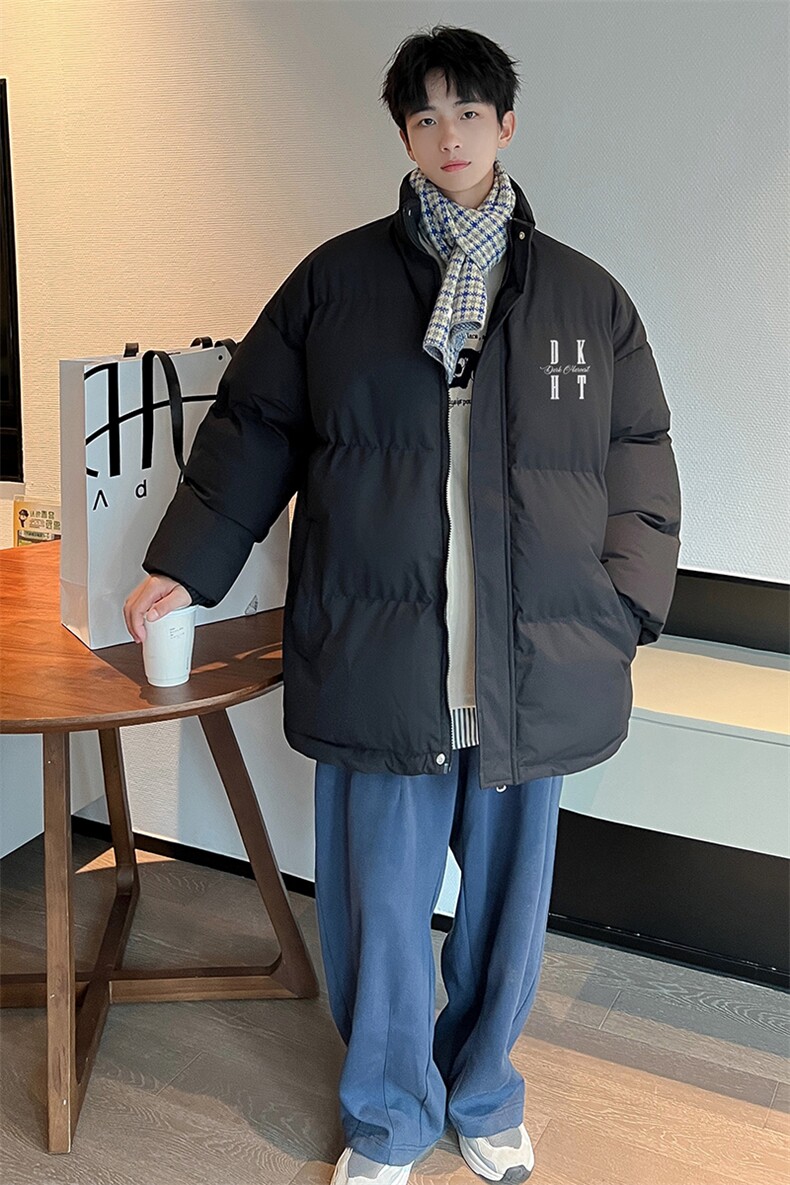 港风宽松抖音直播高品质男面包服羽绒棉外套棉衣M1063P80,男装棉衣,电商C408-1(原B339-1)