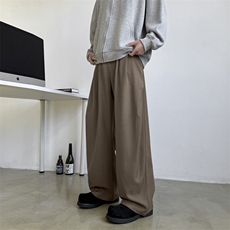 休闲西裤男士韩版潮流高街帅气百搭阔腿2025春季ins长裤K6002-P43，男装西裤，星座412-3