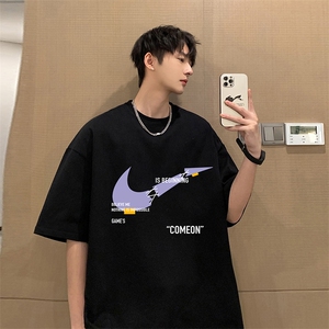 麂皮绒短袖t恤男大码半袖男 JD82259-P25图片