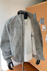 冬季加绒皮棉衣美式复古扎染立领外套上衣男5D1182-TP70不，男装棉衣，电商A102